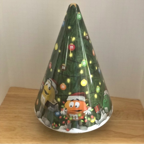 M&M’s 2017 Limited Edition Musical Rotating Tin Christmas Tree 12”H x 6”W - Picture 4 of 11